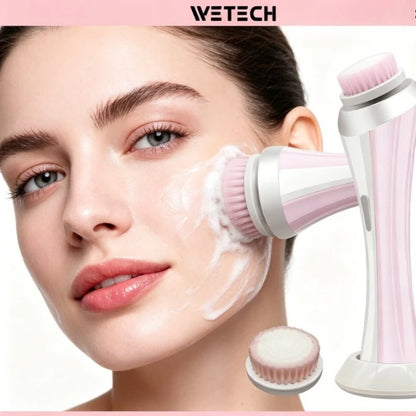 Cepillo Facial Eléctrico 3 en 1 Recargable | Limpieza Profunda, Exfoliación y Masaje Facial