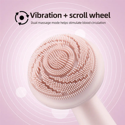 Cepillo Facial Eléctrico de Silicona Recargable | Limpieza Facial Sónica, Masaje y Cuidado de la Piel