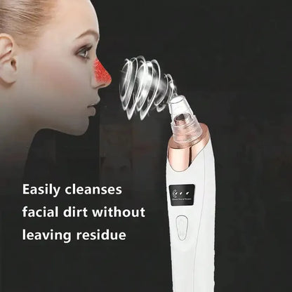 Limpiador de Puntos Negros con Calor y Frío | Aspirador Facial Eléctrico Recargable USB