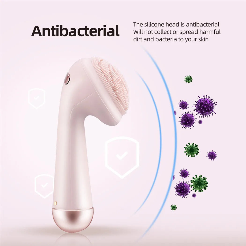 Cepillo Facial Eléctrico de Silicona Recargable | Limpieza Facial Sónica, Masaje y Cuidado de la Piel